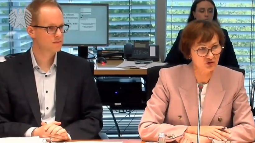 Stark-Watzinger und Ihr Parlamentarischer Staatssekretär Dr. Brandenburg am 10. Sempember im Bundestagsbildungsausschuss (Livestream BTG)