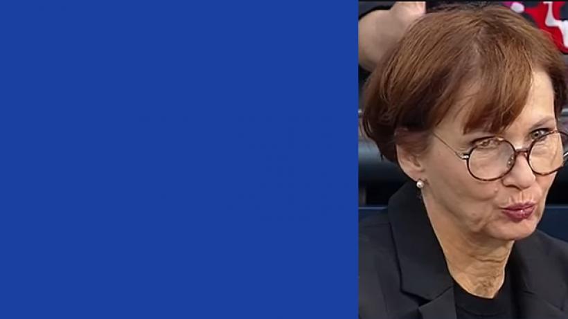 Bild: Ministerin Stark-Watzinger als Zuhörerin in der BAföG-Debatte des Bundestages